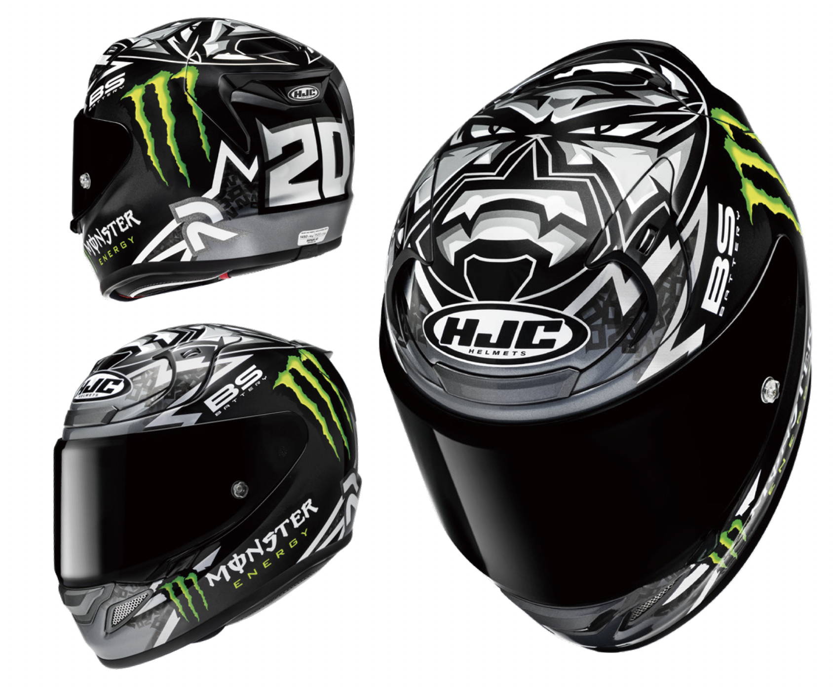 RPHA 12 QUARTARARO REPLICA BLACK – HJC HELMETS EUROPE